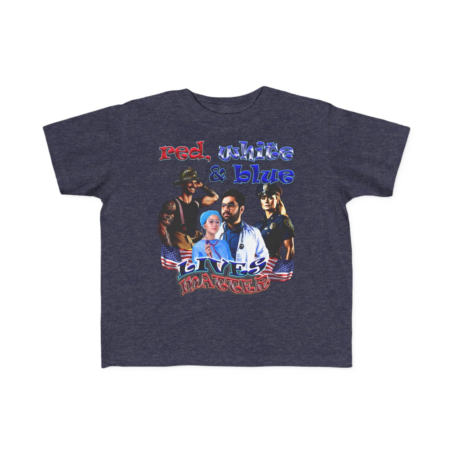 rw&b lives matter - Toddler's Fine Jersey Tee