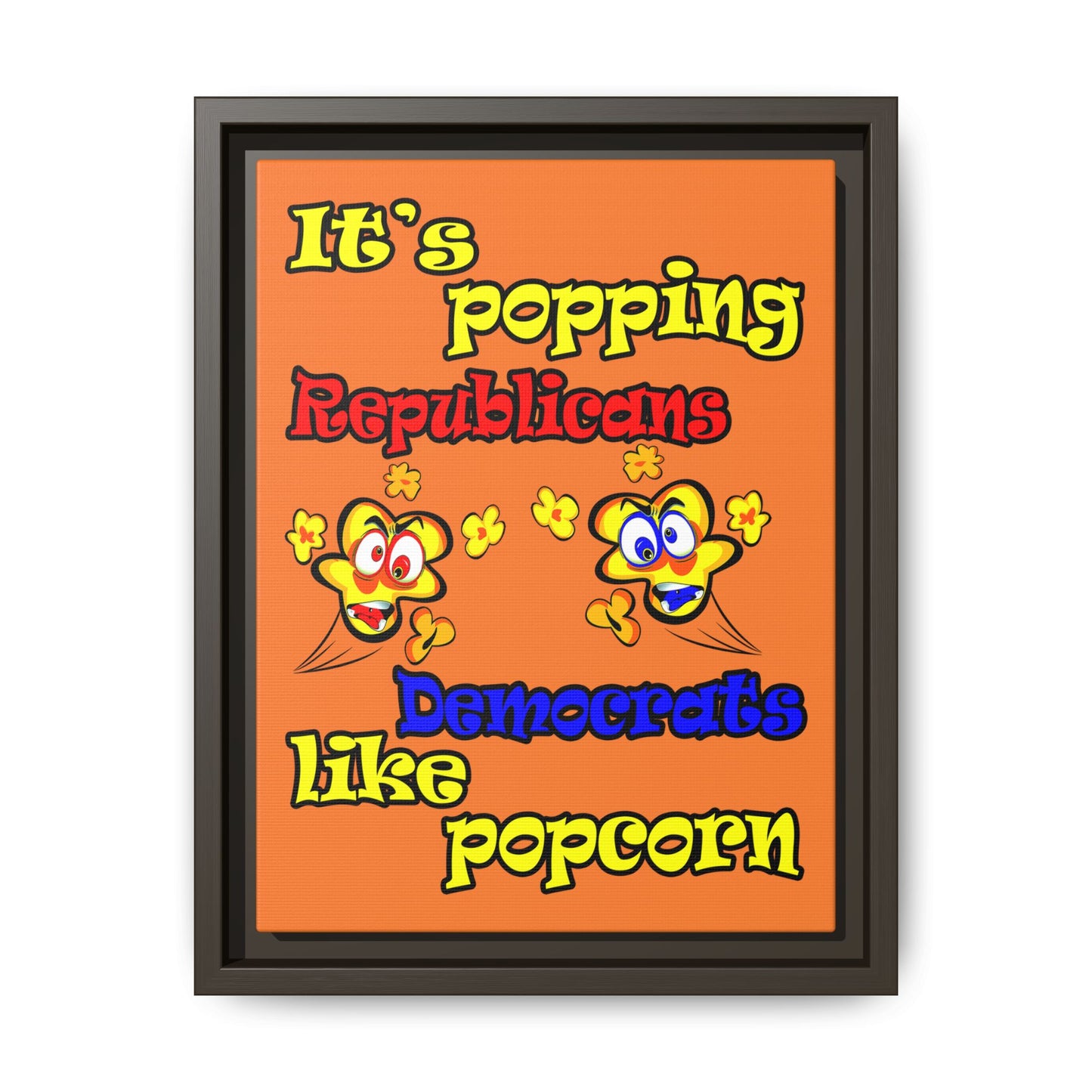 popping like popcorn - framed canvas art (crusta)