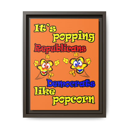 popping like popcorn - framed canvas art (crusta)