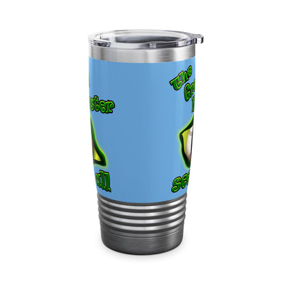 green monster - Ringneck Tumbler, 20oz (light blue)