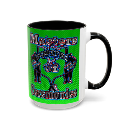 em cee squared - Accent Mug (logo green)