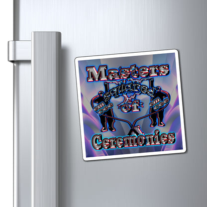 em cee squared - Magnets - (grey-pink wave)