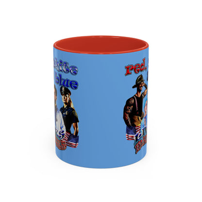 rw&b lives matter - Accent Mug (light blue)