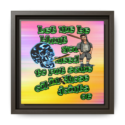 og - framed canvas art (color blur)