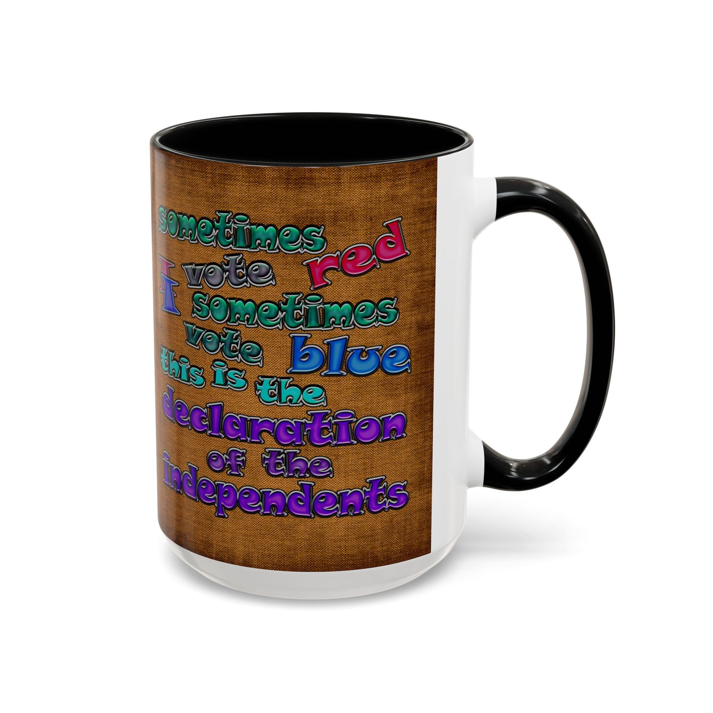 declaration of the independents - Accent Mug (brown papyrus)