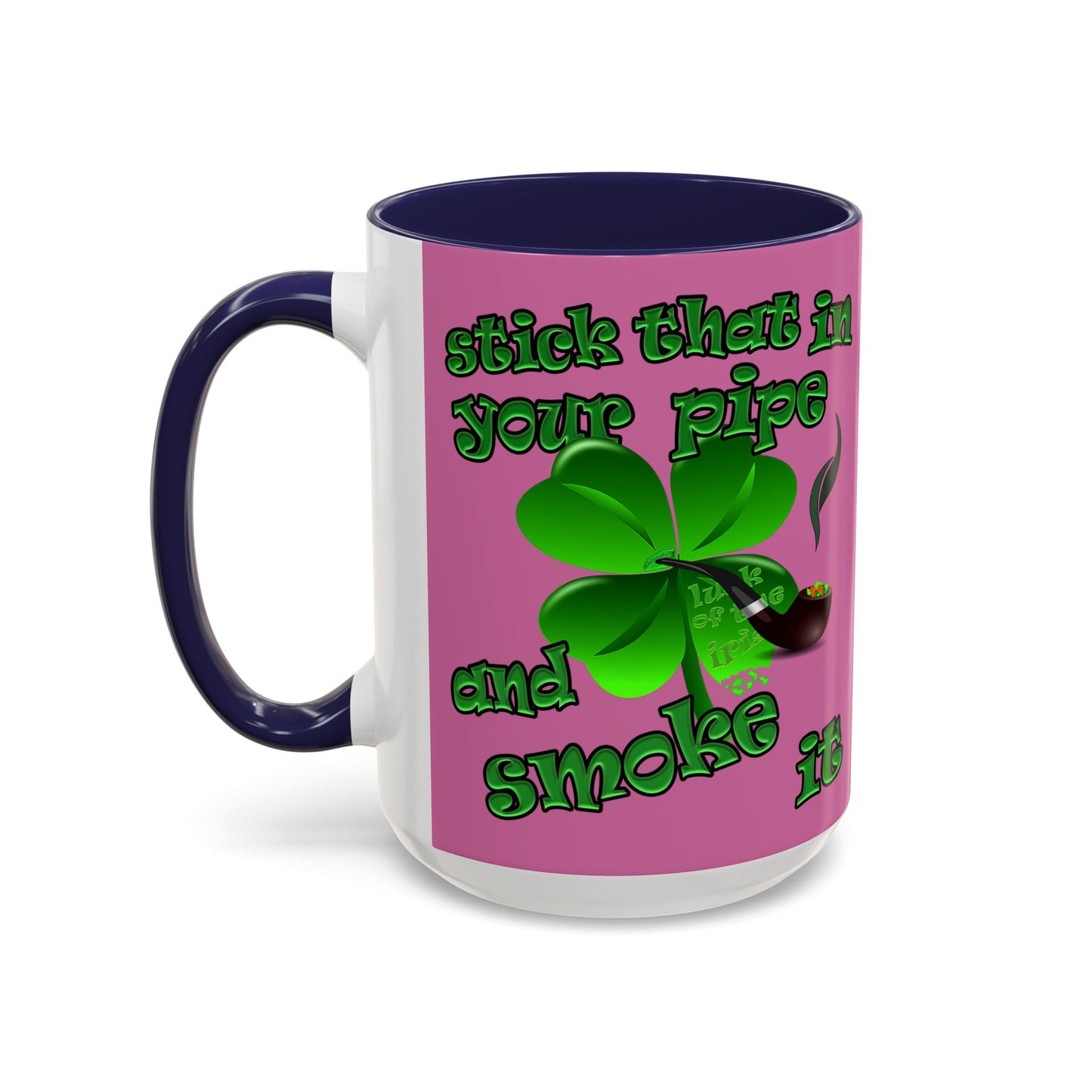 celtics logo - Accent Mug (light pink)