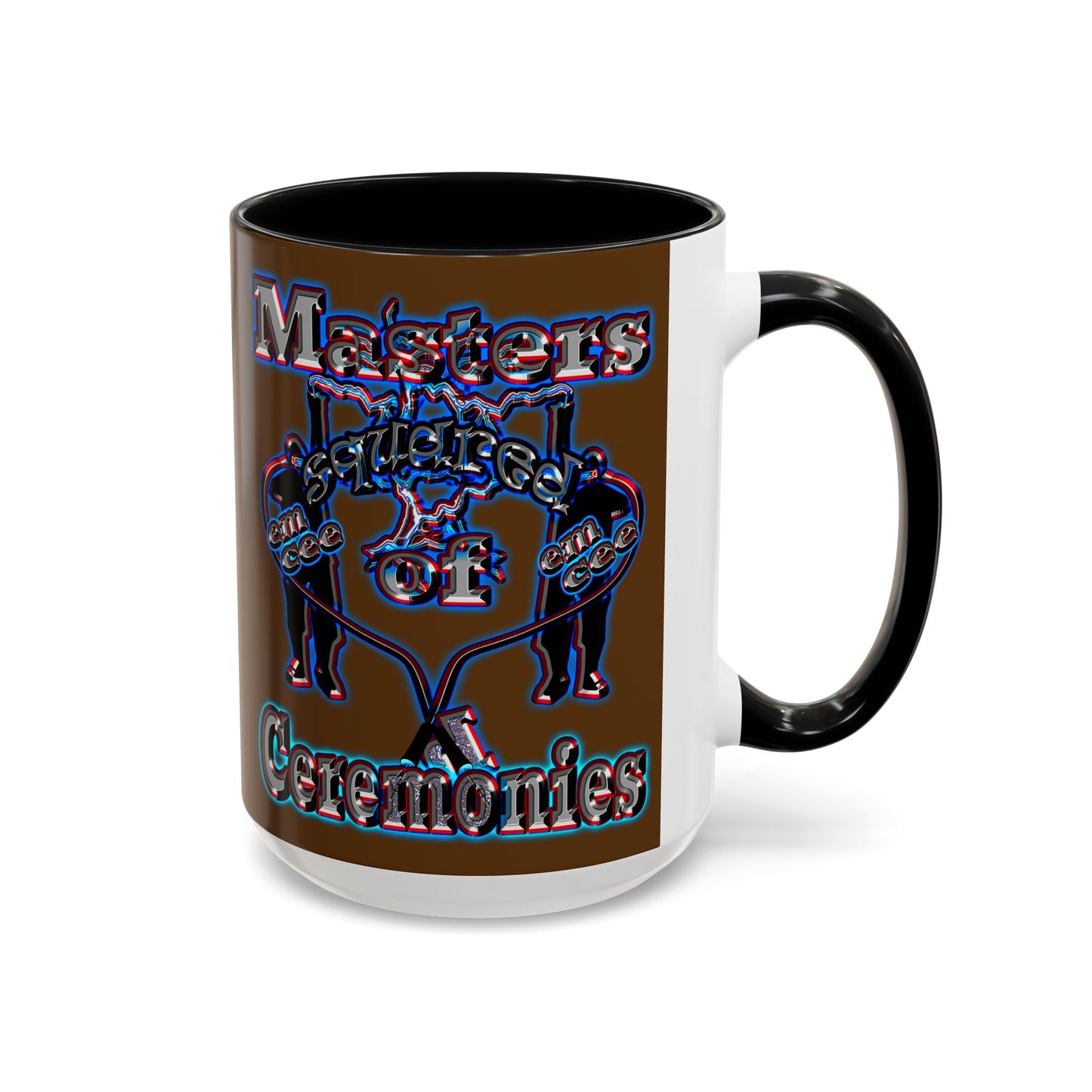 em cee squared - Accent Mug (brown)