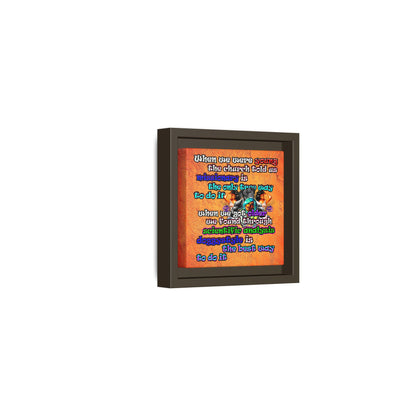 doggystyle - framed canvas art (burnt orange)