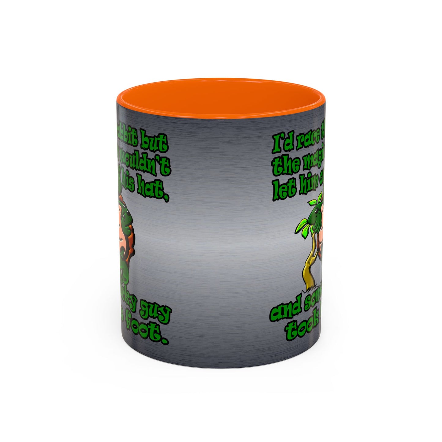 turtle race - Accent Mug (brushed nickel)