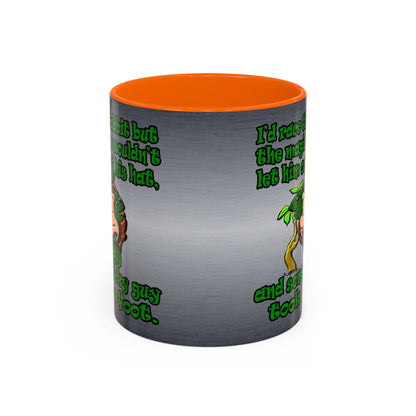 turtle race - Accent Mug (brushed nickel)
