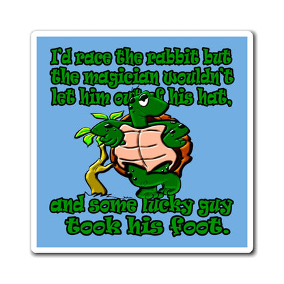 turtle race - Magnets - (light blue)