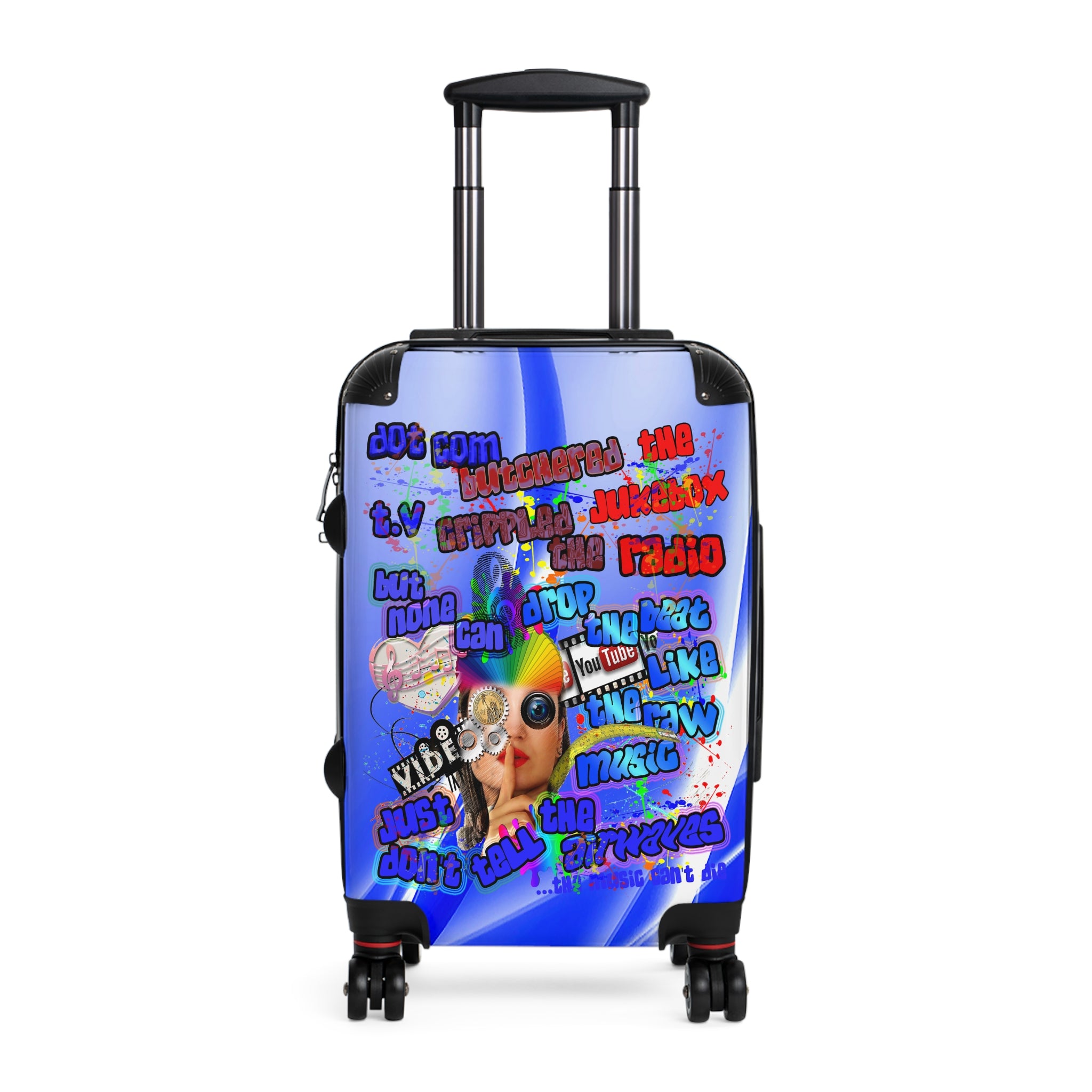 drop the beat - Suitcase (blue-white wave)