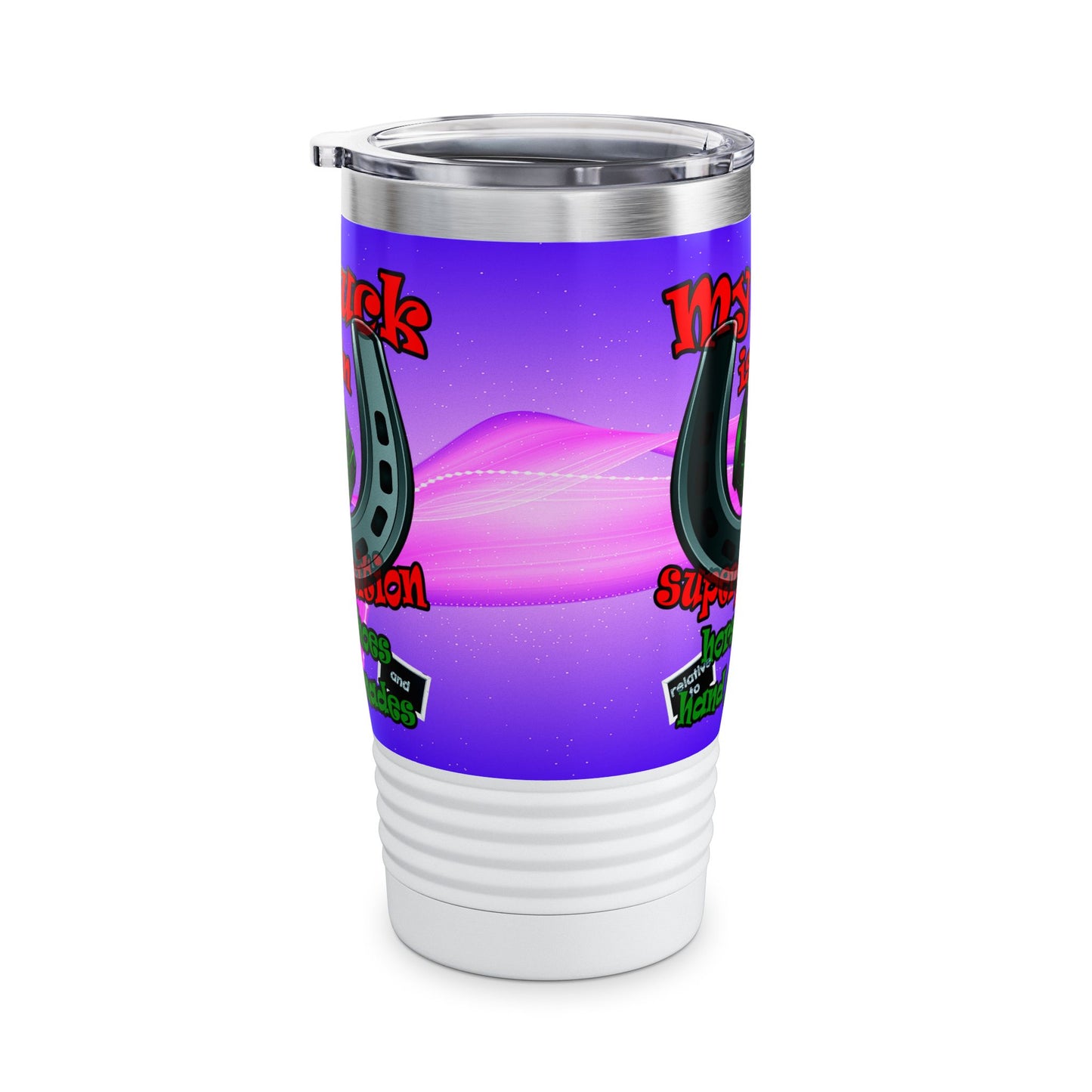 my luck - Ringneck Tumbler, 20oz (purple-pink wave)