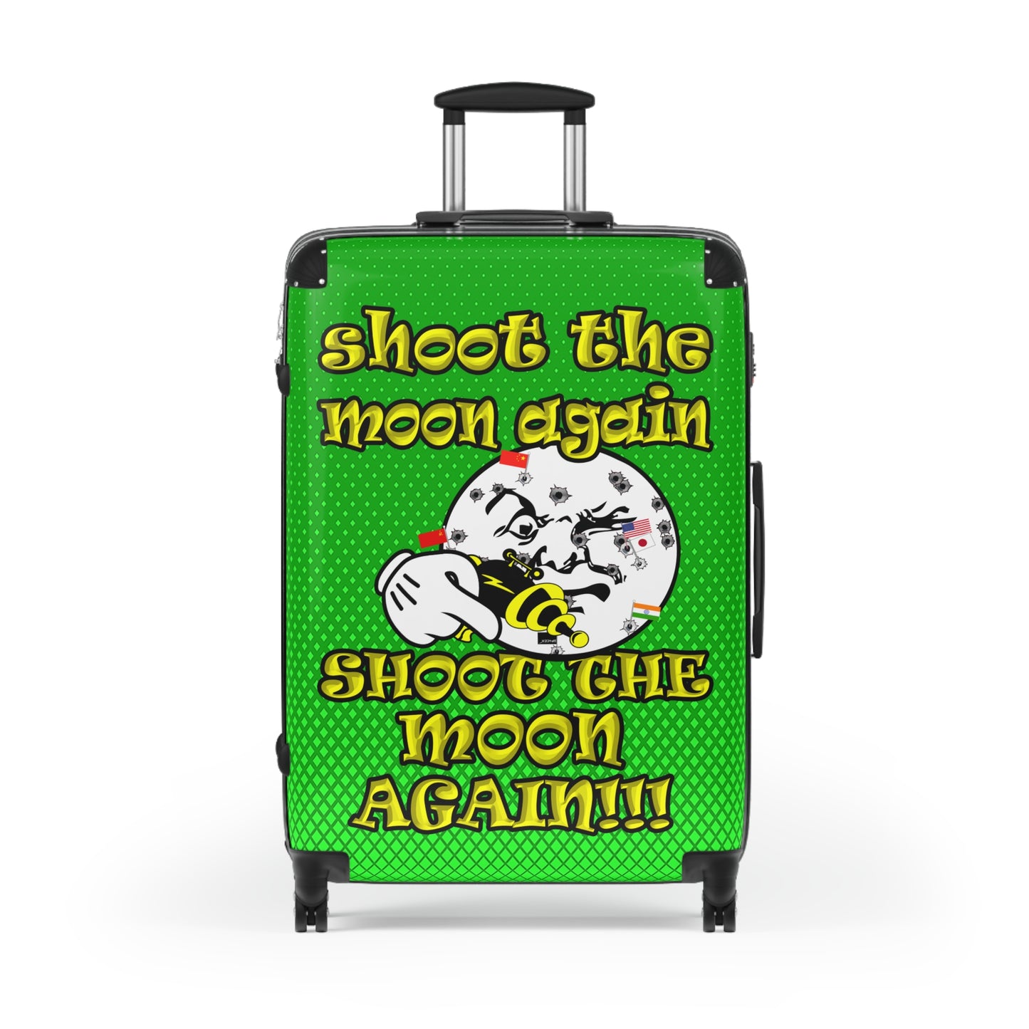 shoot the moon again - Suitcase (logo green)
