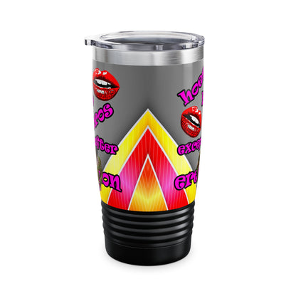 hoes b4 bros - Ringneck Tumbler, 20oz (rainbow split)