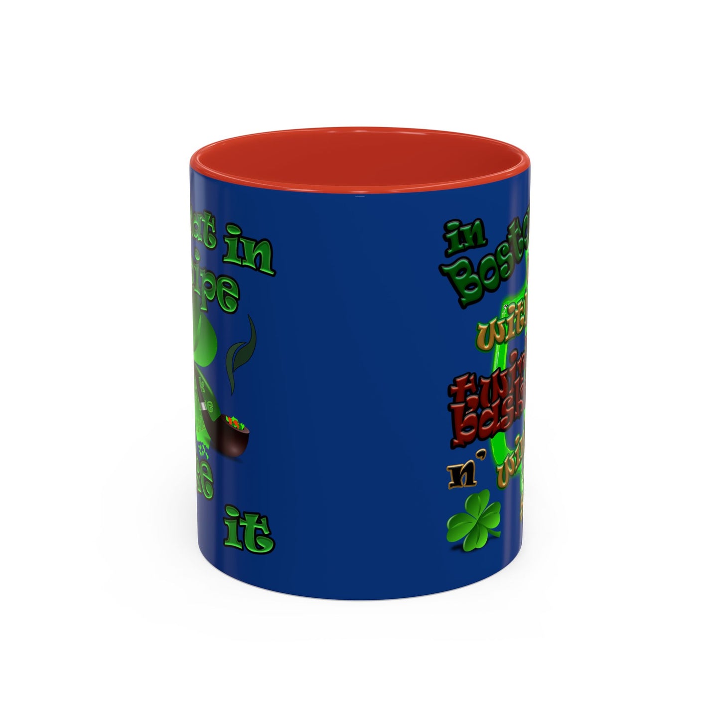 celtics logo - Accent Mug (dark blue)