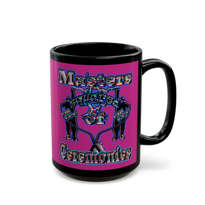 em cee squared - Black Mug (pink)