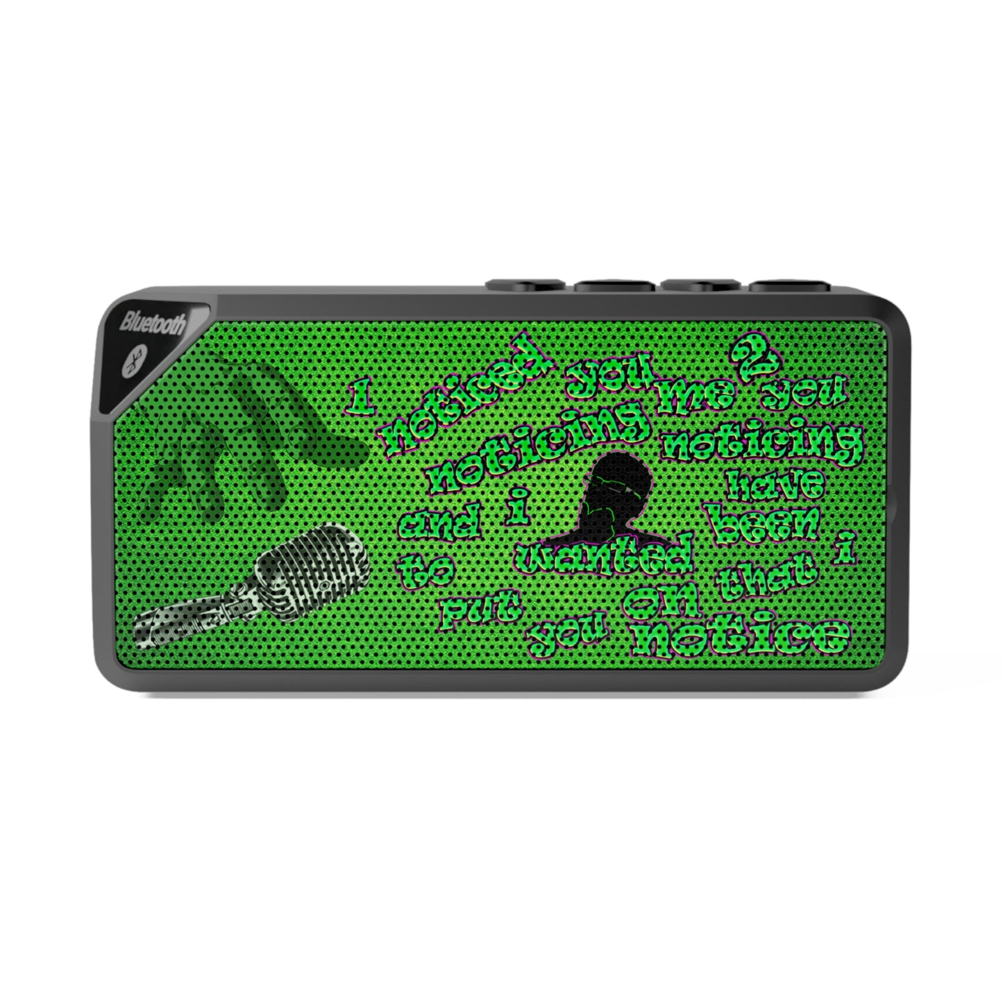 noticed you noticing - Jabba Bluetooth Speaker (green turf)