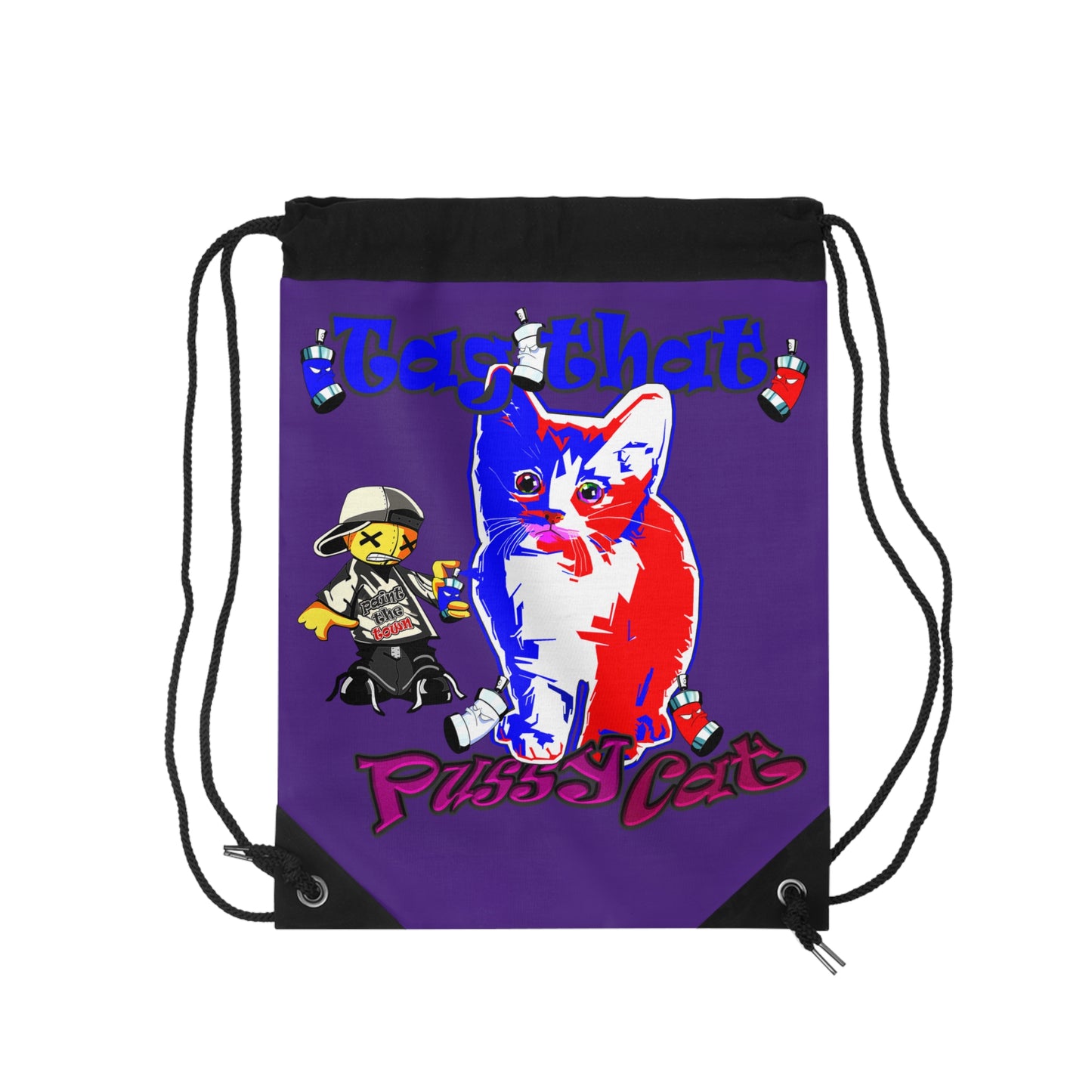 tag that - Drawstring Bag (purple)