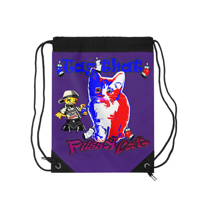 tag that - Drawstring Bag (purple)