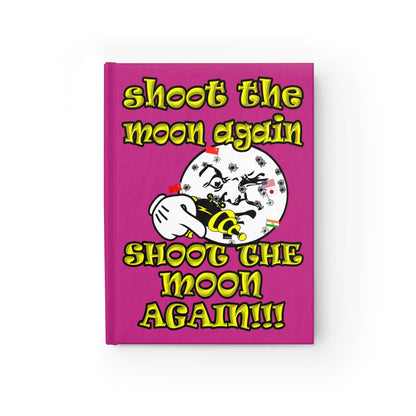 shoot the moon again - journal-blank (pink)