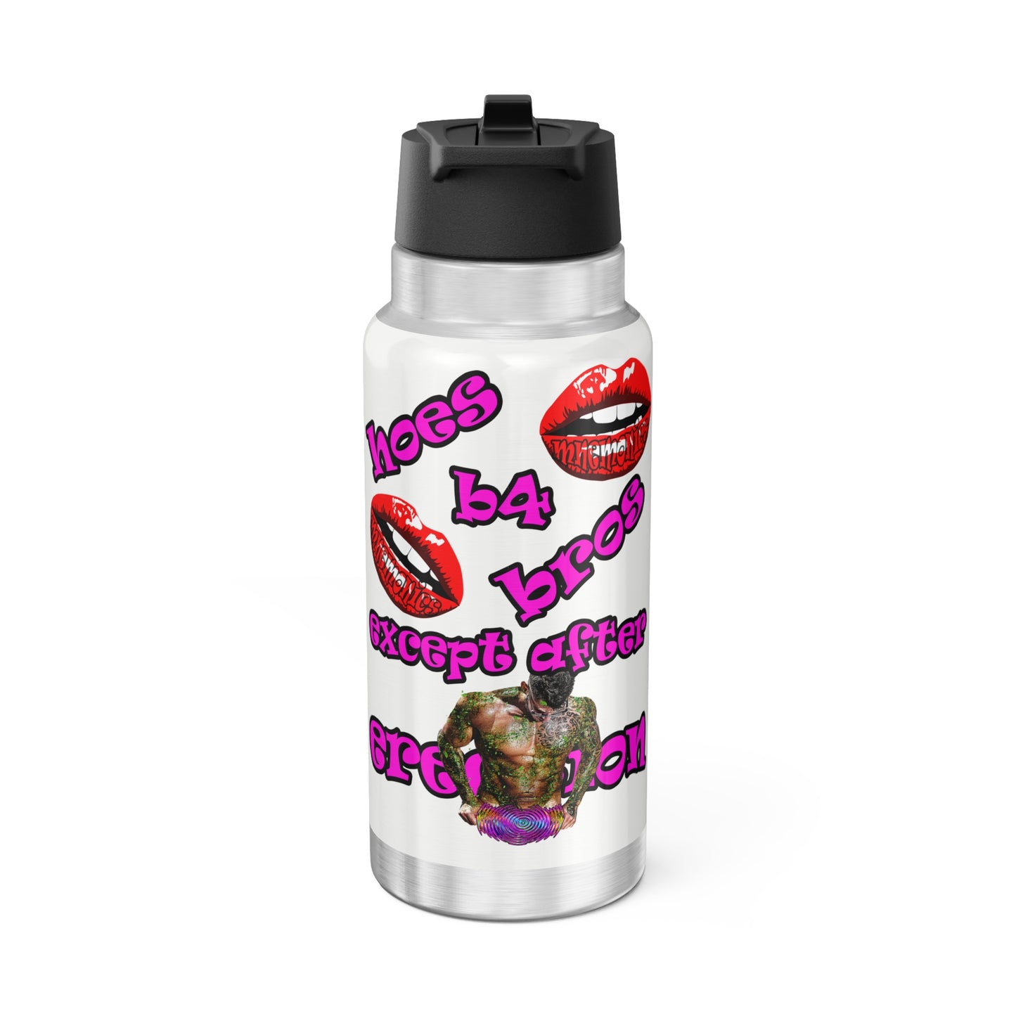 hoes b4 bros - Gator Tumbler, 32oz (white)