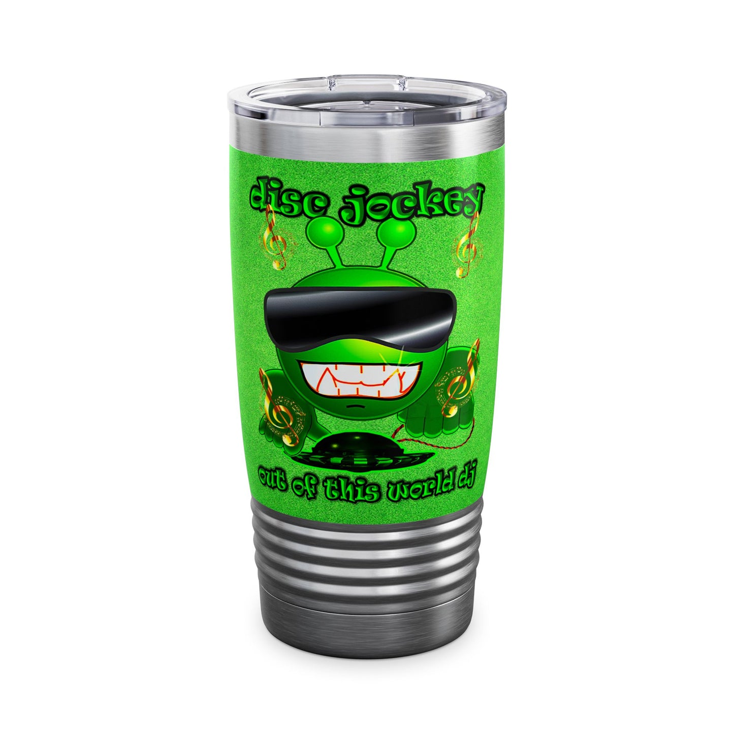 disc jockey - Ringneck Tumbler, 20oz (green turf)