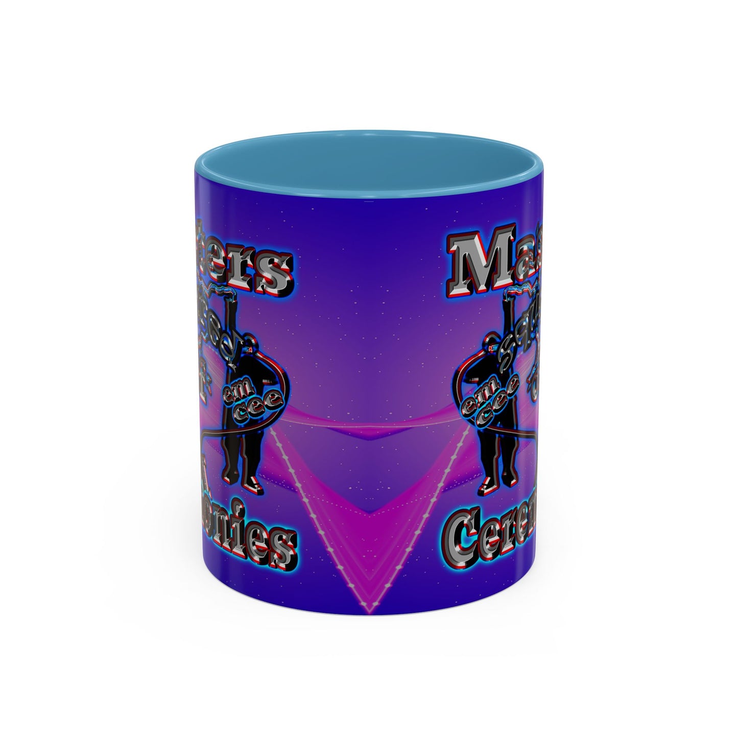 em cee squared - Accent Mug (purple-pink wave)