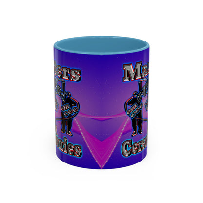 em cee squared - Accent Mug (purple-pink wave)