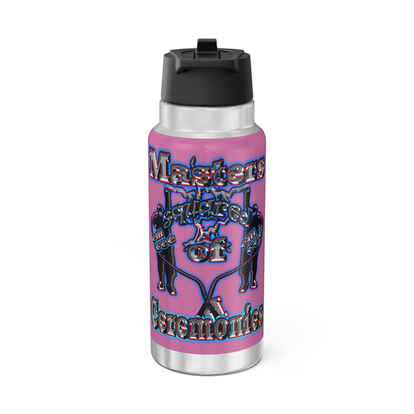 em cee squared - Gator Tumbler, 32oz (light pink)
