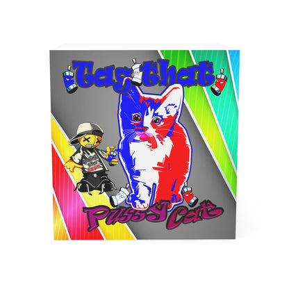 tag that - note cube (rainbow split)