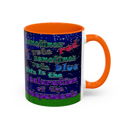 declaration of the independents - Accent Mug ('snoops' background)