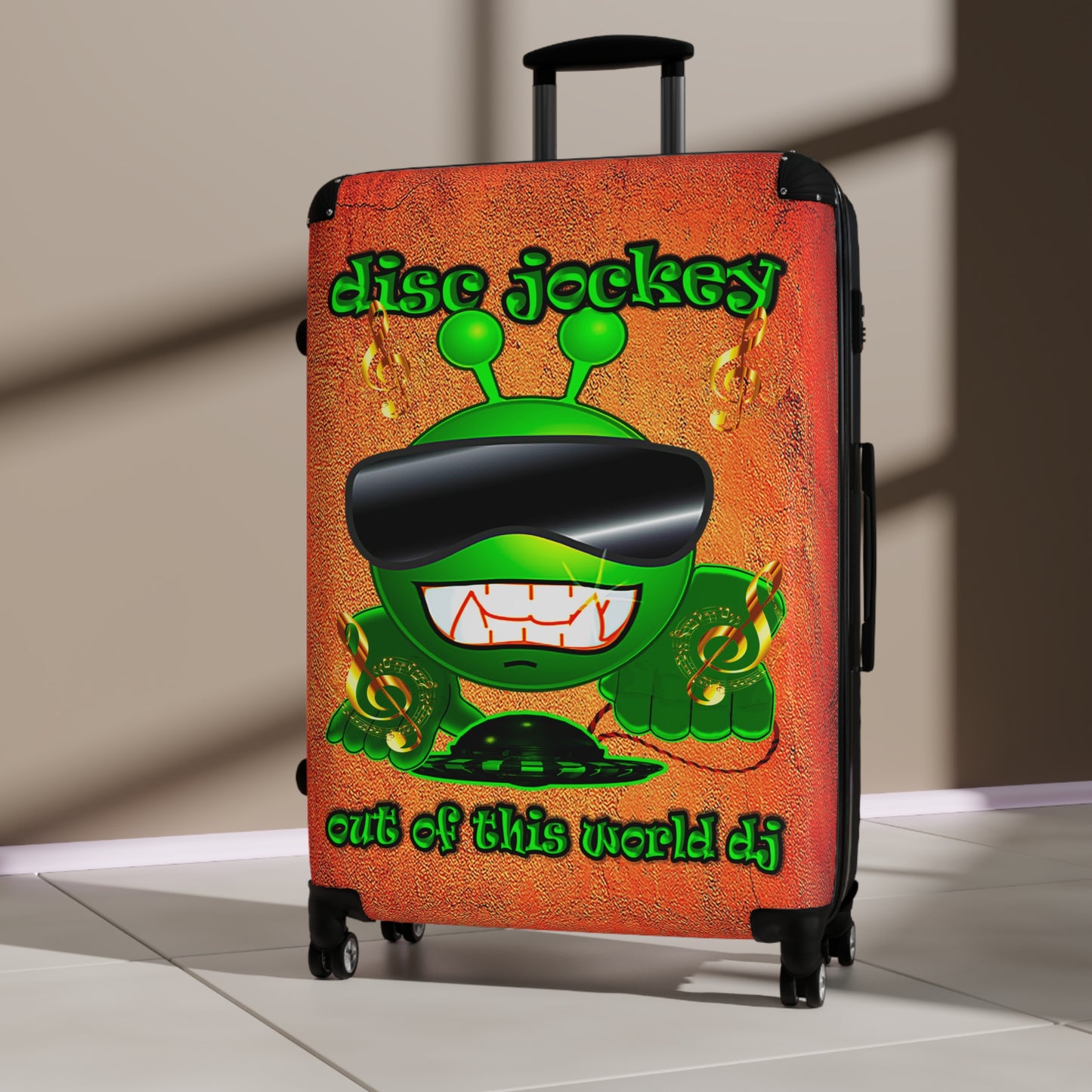 disc jockey - Suitcase (burnt orange)