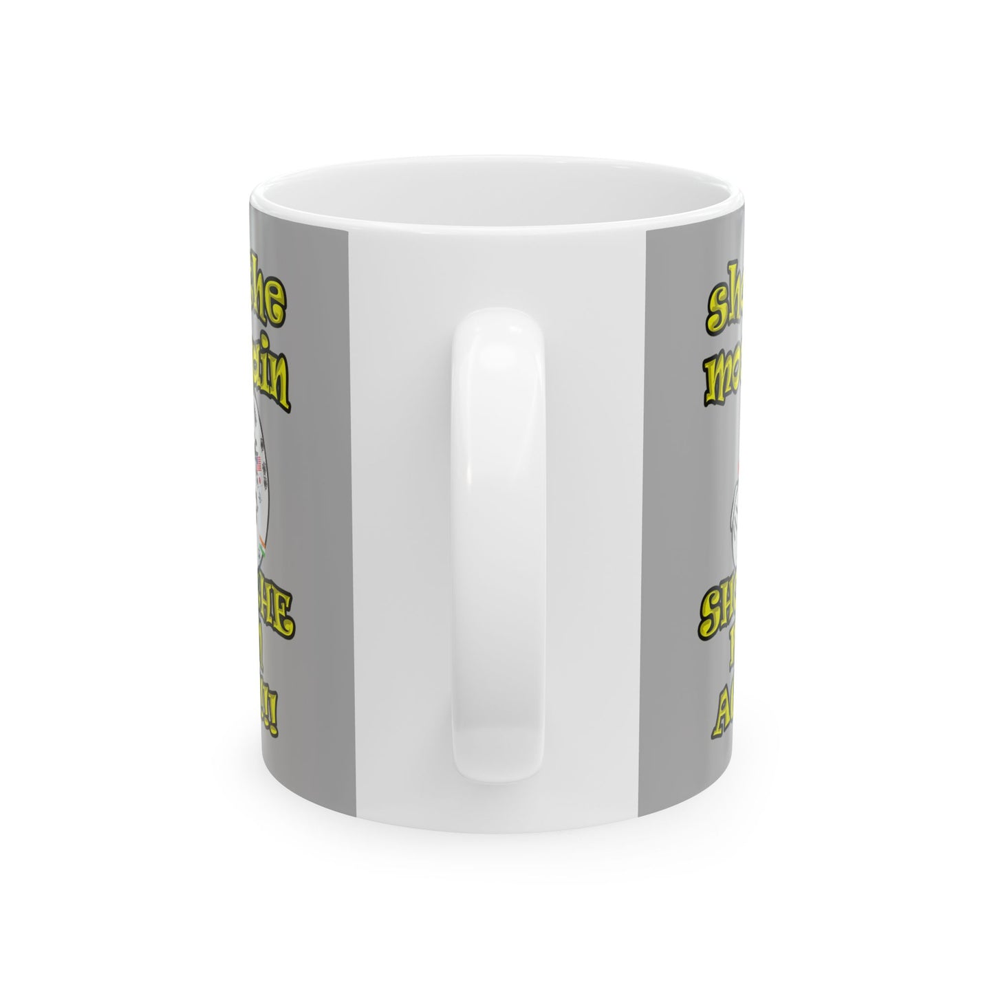 shoot the moon again - White Mug (light grey)
