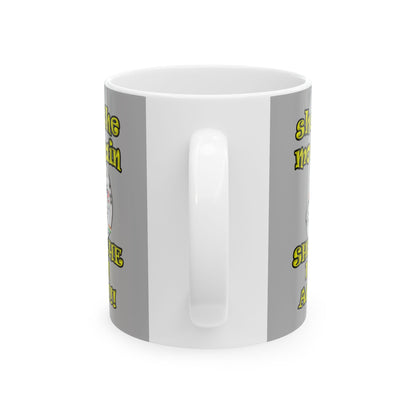 shoot the moon again - White Mug (light grey)