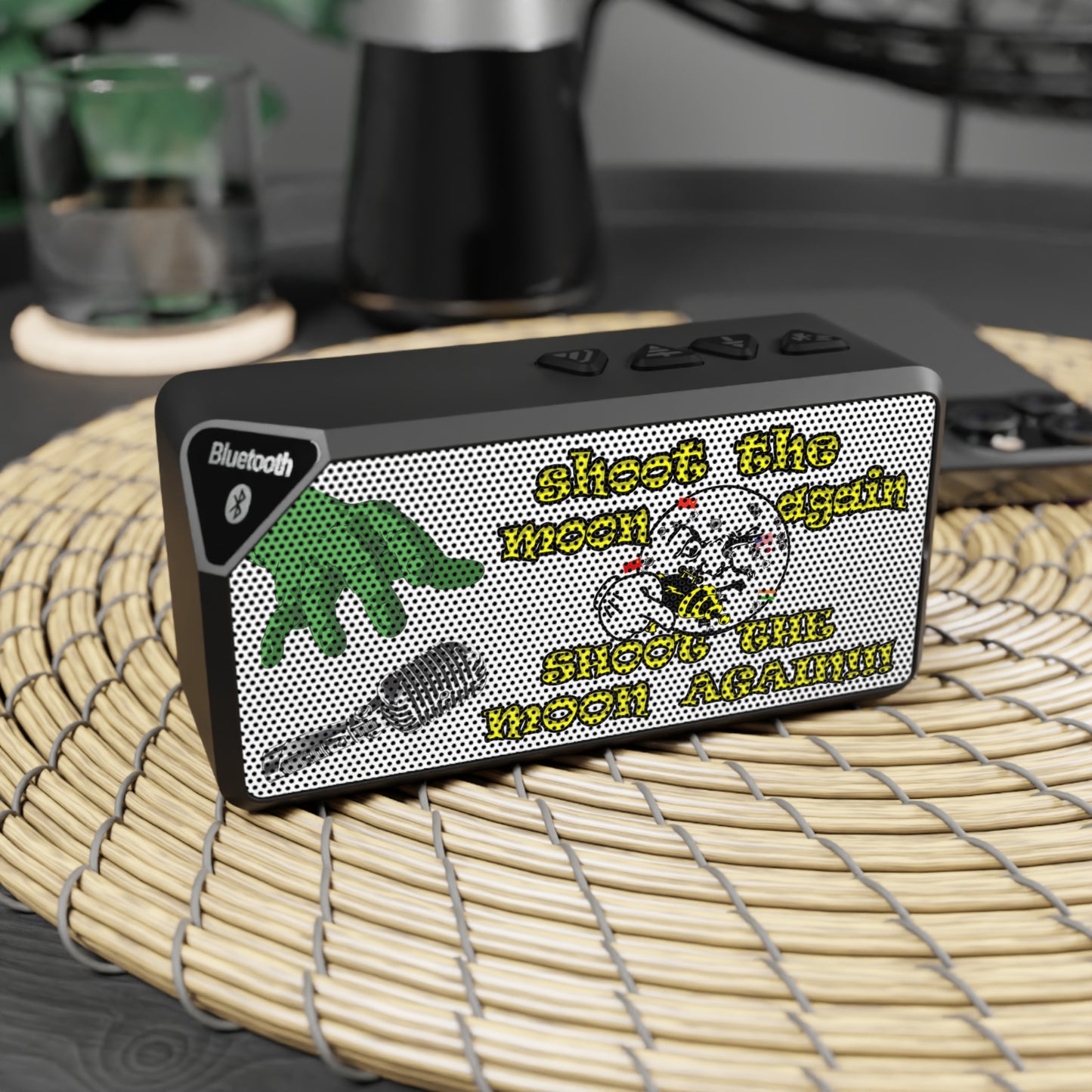 shoot the moon again - Jabba Bluetooth Speaker (white)