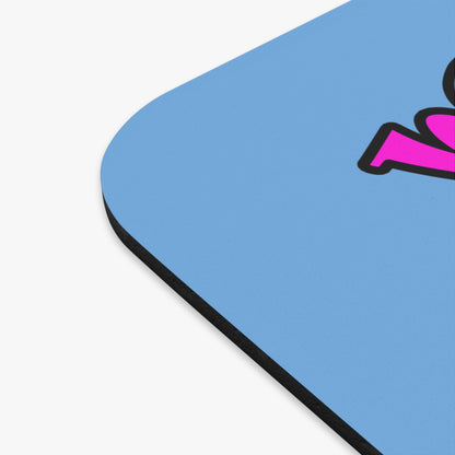 hoes b4 bros - Mouse Pad (Rectangle) (light blue)