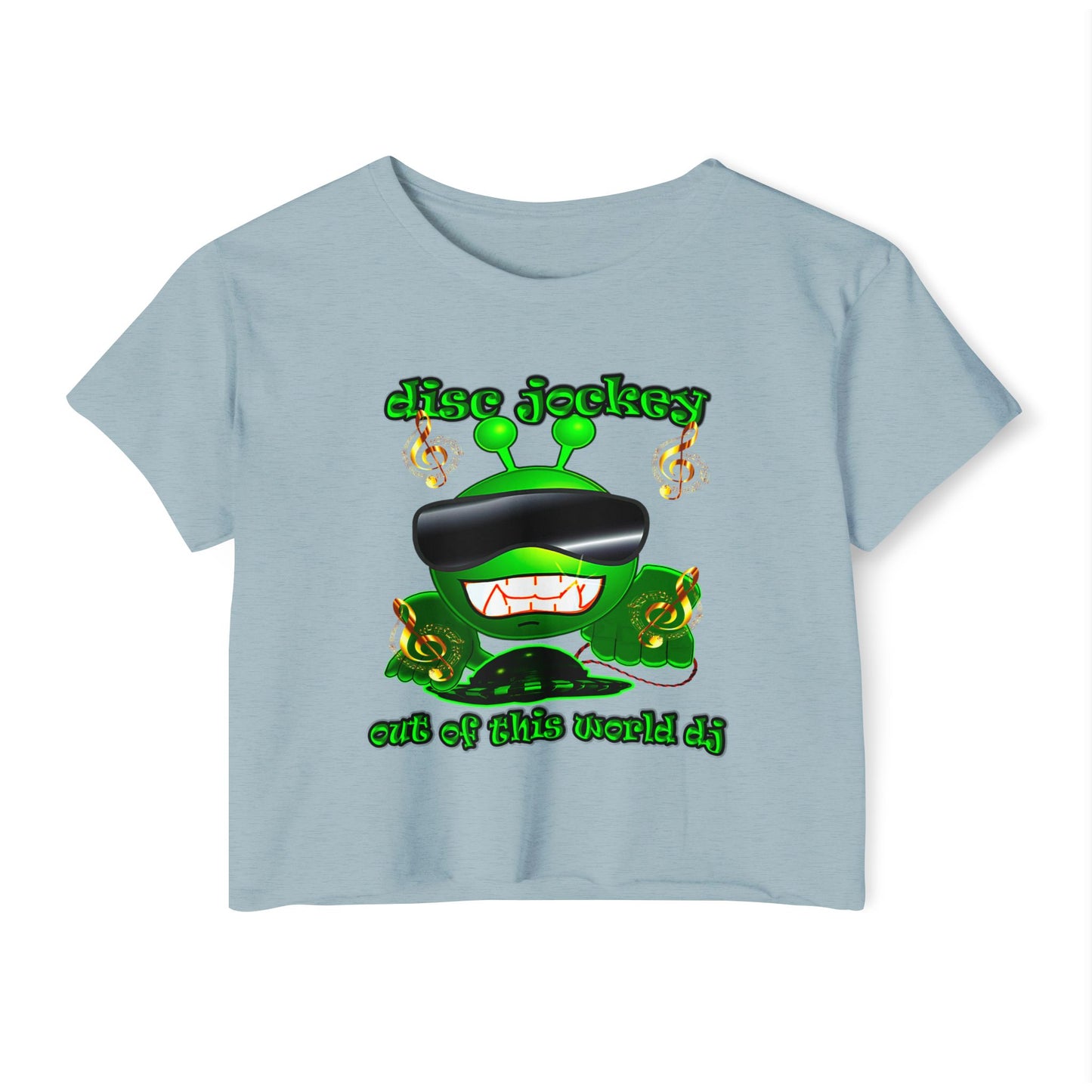 disc jockey - Women's Festival Crop Top