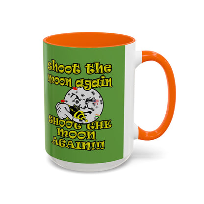 shoot the moon again - Accent Mug (green)