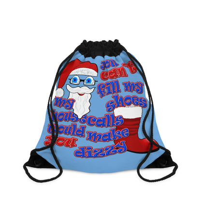 santa's shoes - Drawstring Bag (light blue)