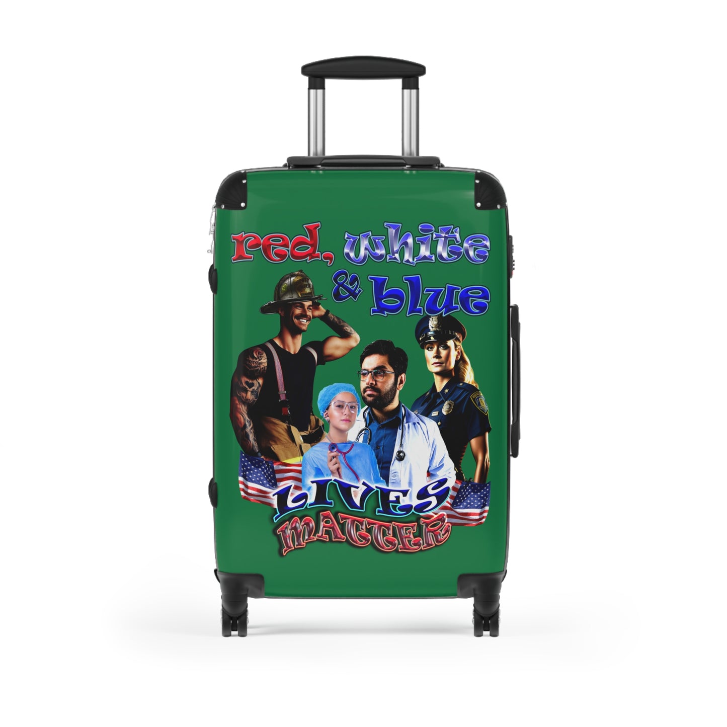 rw&b lives matter - Suitcase (dark green)