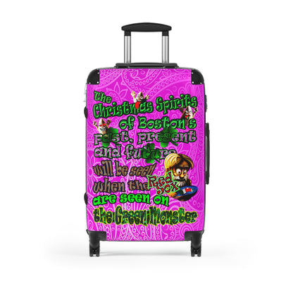 christmas spirits of boston - Suitcase (pink swirl)