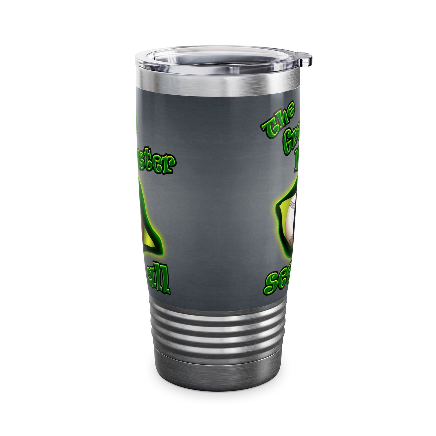 green monster - Ringneck Tumbler, 20oz (grey-light grey)