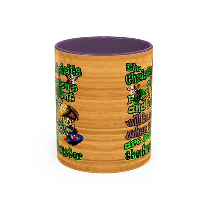 christmas spirits of boston - Accent Mug (butterscotch wood finish)