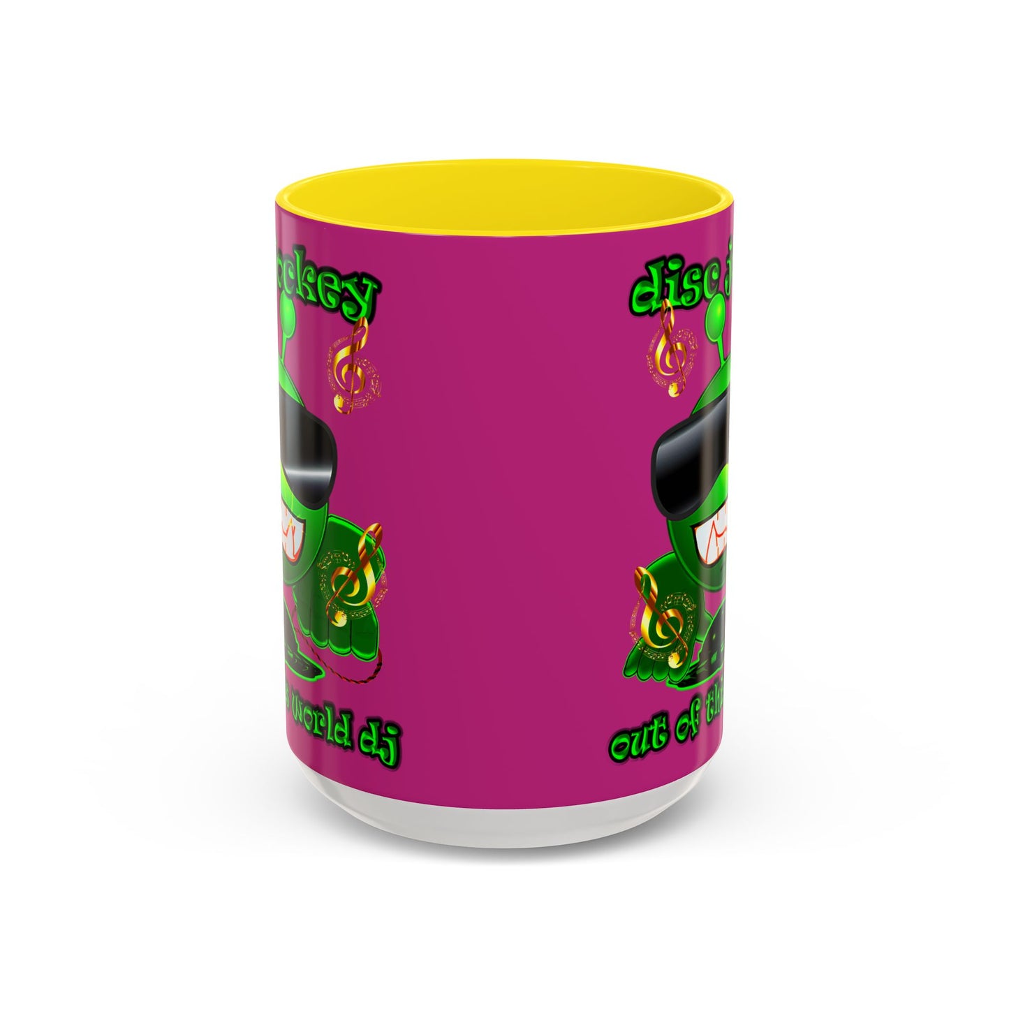disc jockey - Accent Mug (pink)