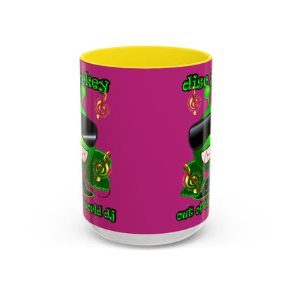 disc jockey - Accent Mug (pink)