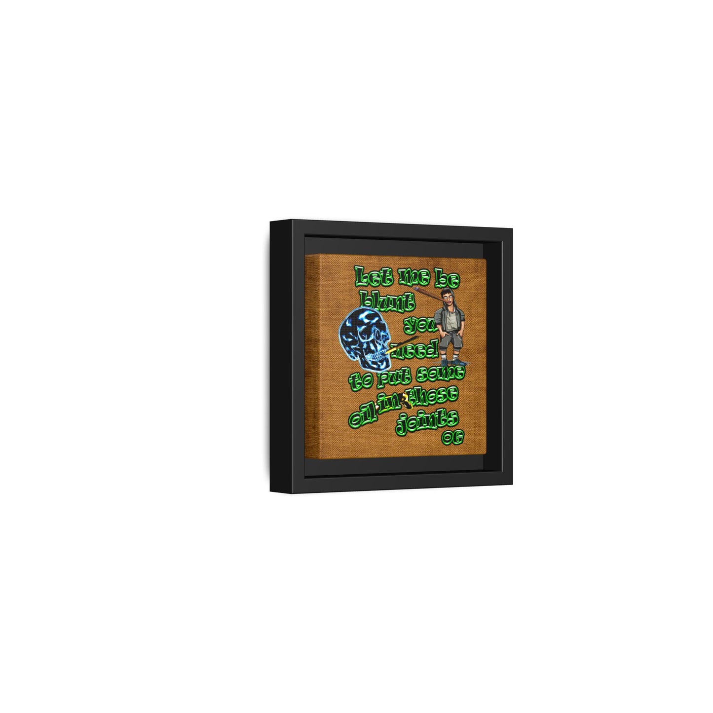 og - framed canvas art (brown papyrus)