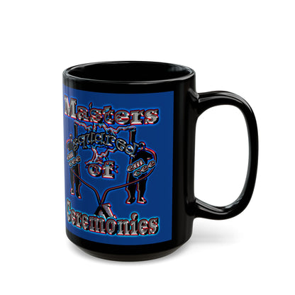 em cee squared - Black Mug (dark blue)