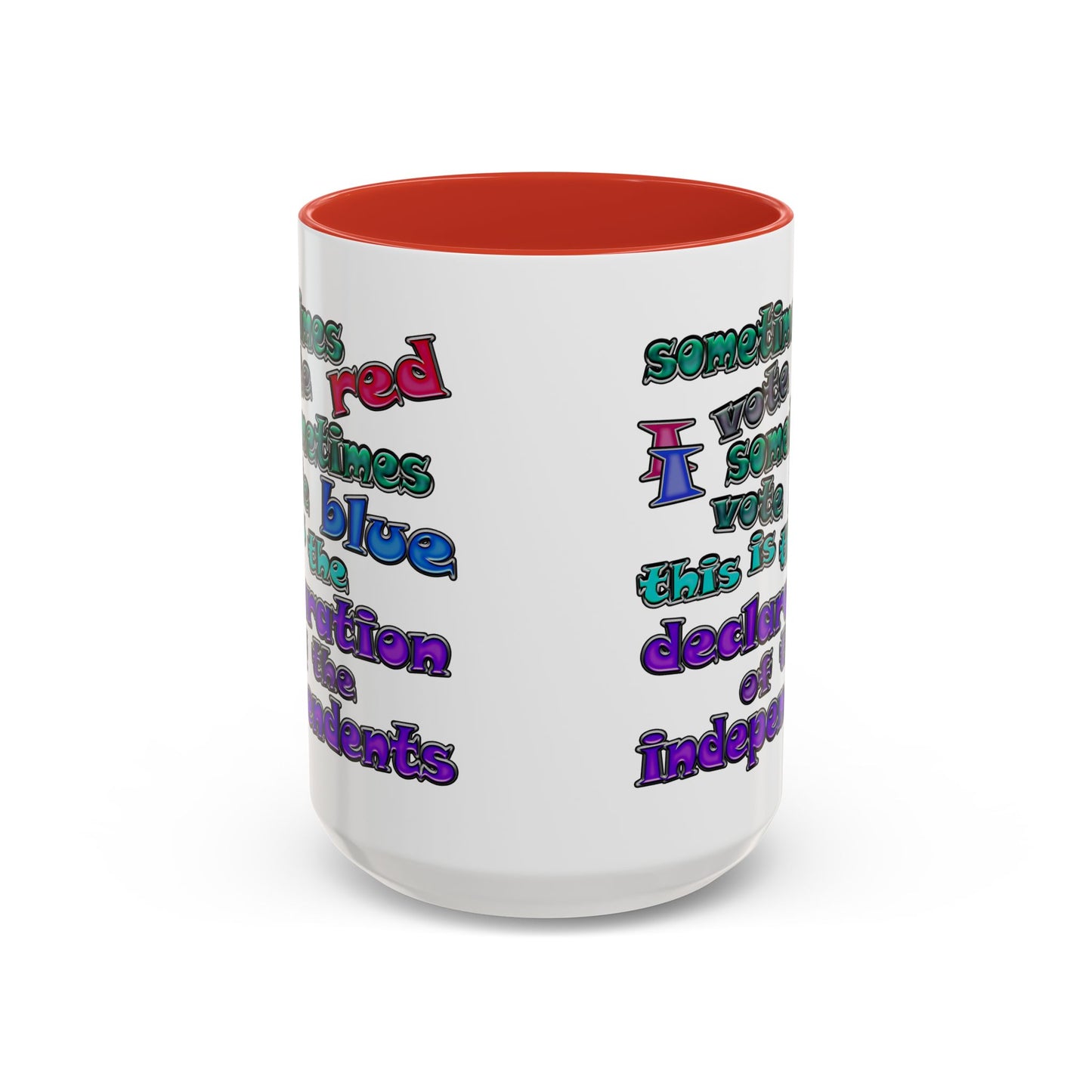 declaration of the independents - Accent Mug (white)