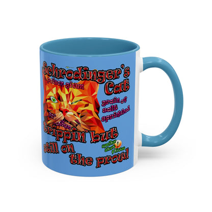 schrodinger's cat - Accent Mug (light blue)